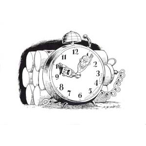 	Saddam e Bush: time bomb, Il Popolo 1990, Cartoonists  & Writers  Syndicate	